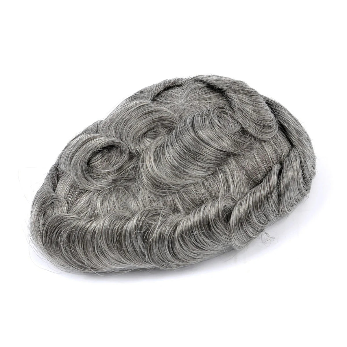 KA012 Men Toupee Hybrid base Skin+French Lace in front