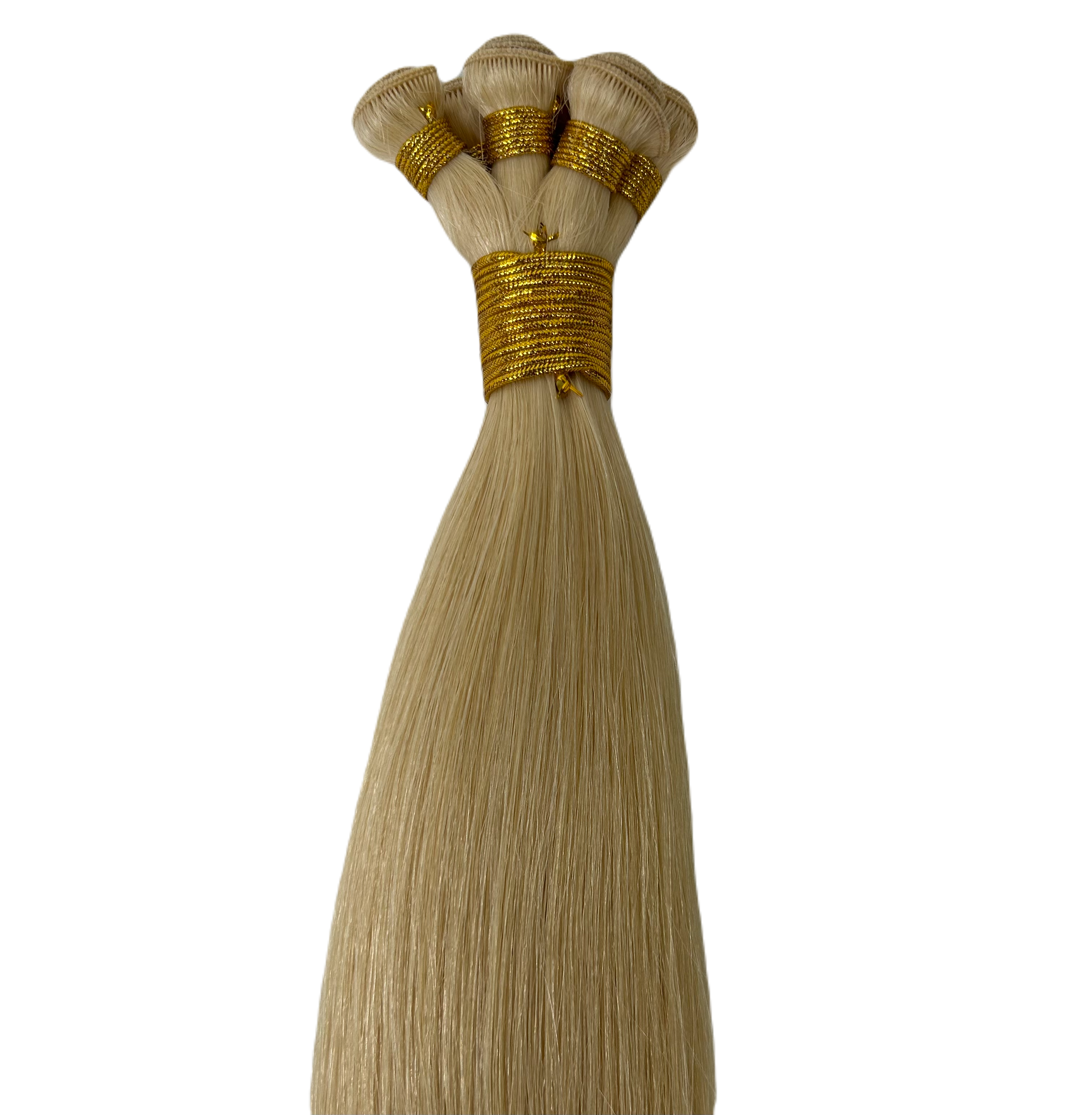 Pelo de trama atado a mano