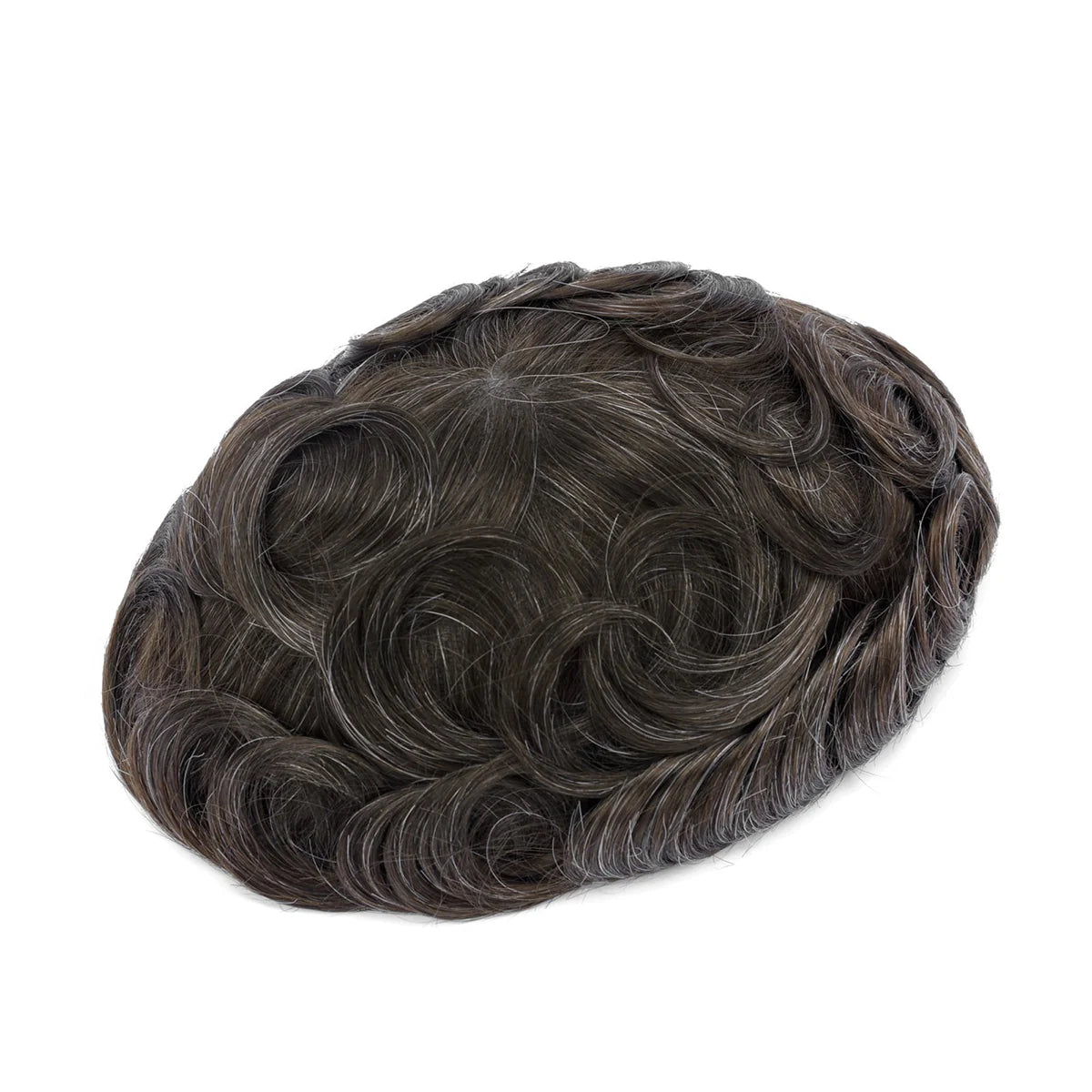 KA025 Men Toupee Lace Base French Lace Front and Top with Skin Base