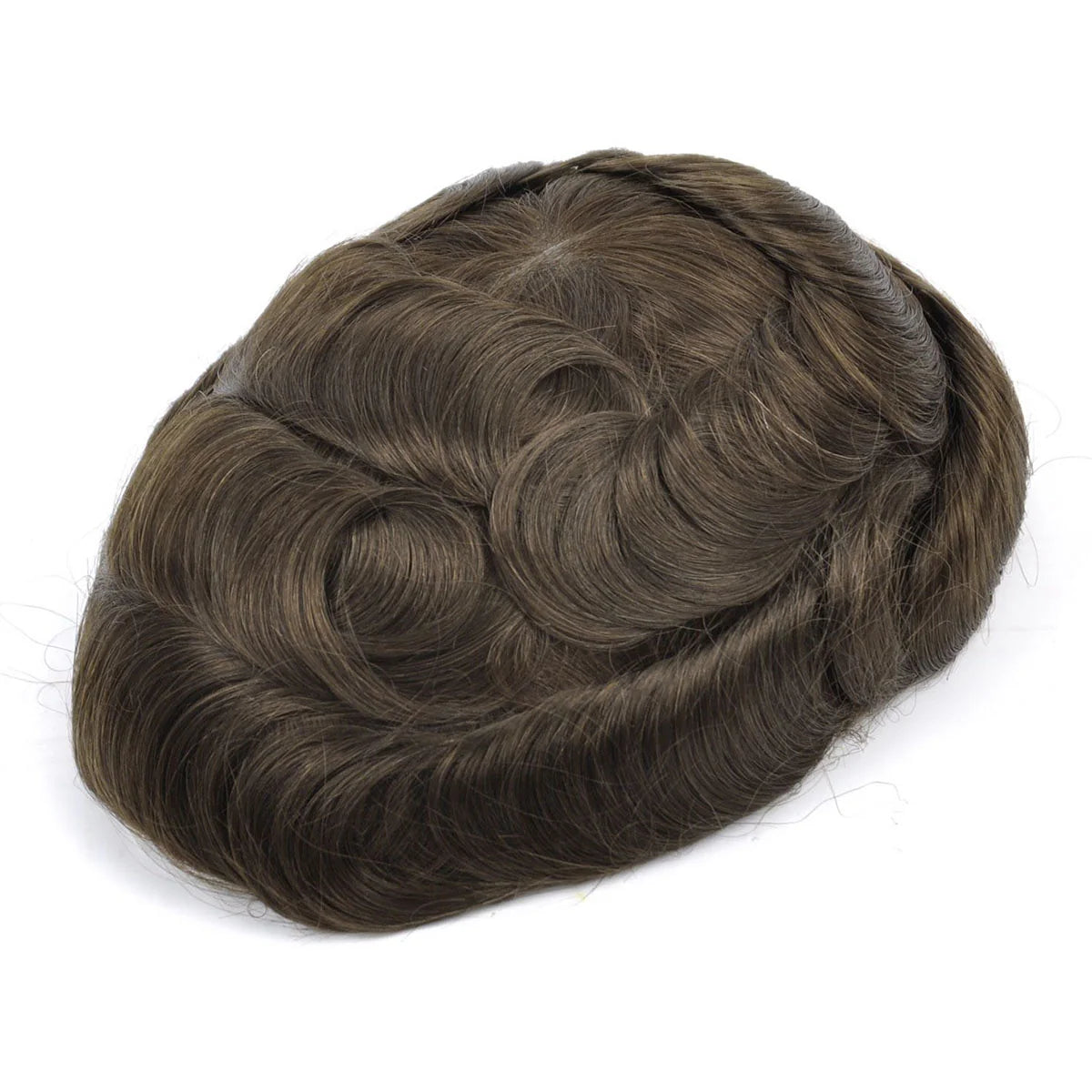 KA025 Men Toupee Lace Base French Lace Front and Top with Skin Base