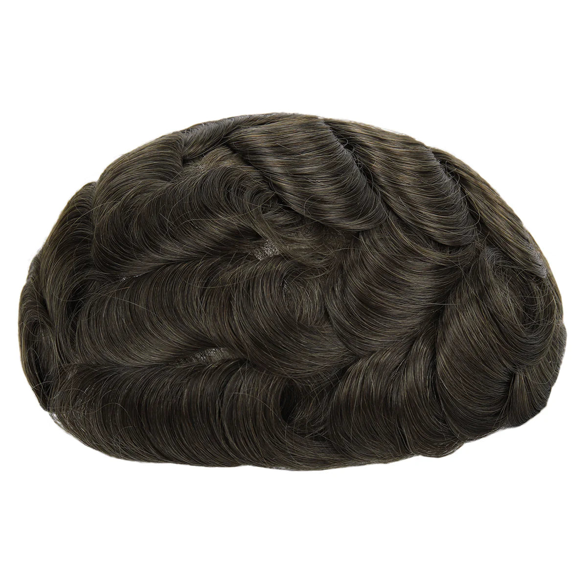 KA022 Men Toupee-Hybrid Base French Lace+Polyskin
