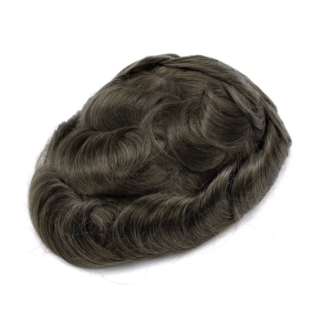 KA025 Men Toupee Lace Base French Lace Front and Top with Skin Base