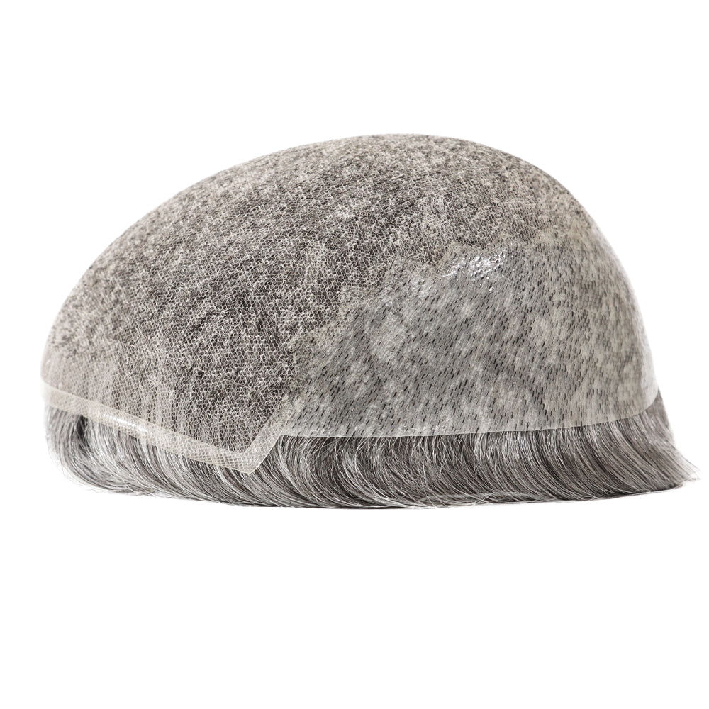 KA010 Men Toupee Lace Base French lace+thin skin