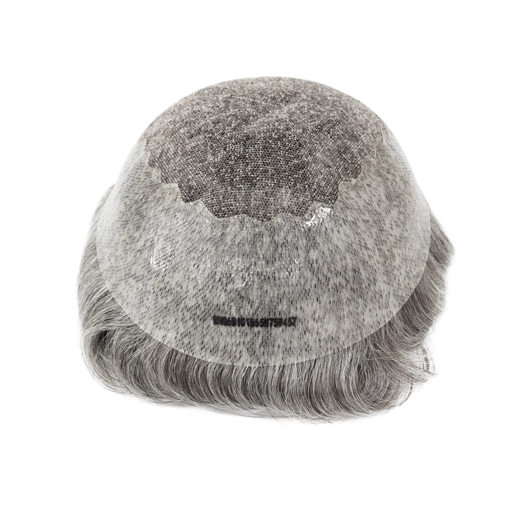 KA010 Men Toupee Lace Base French lace+thin skin