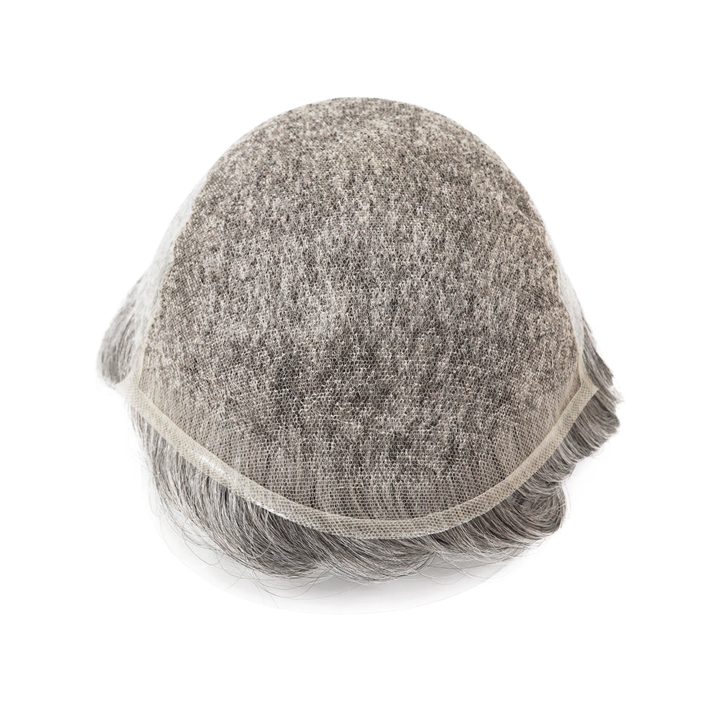 KA010 Men Toupee Lace Base French lace+thin skin