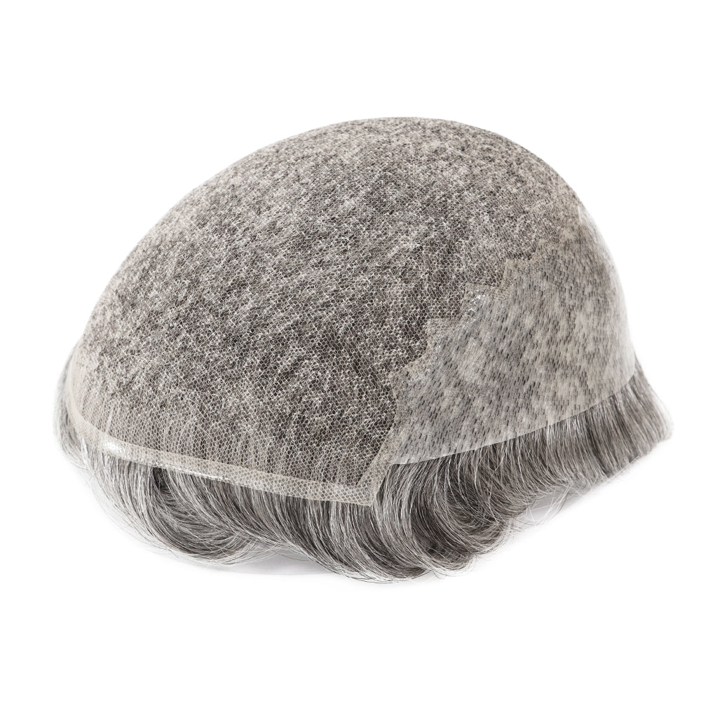 KA010 Men Toupee Lace Base French lace+thin skin