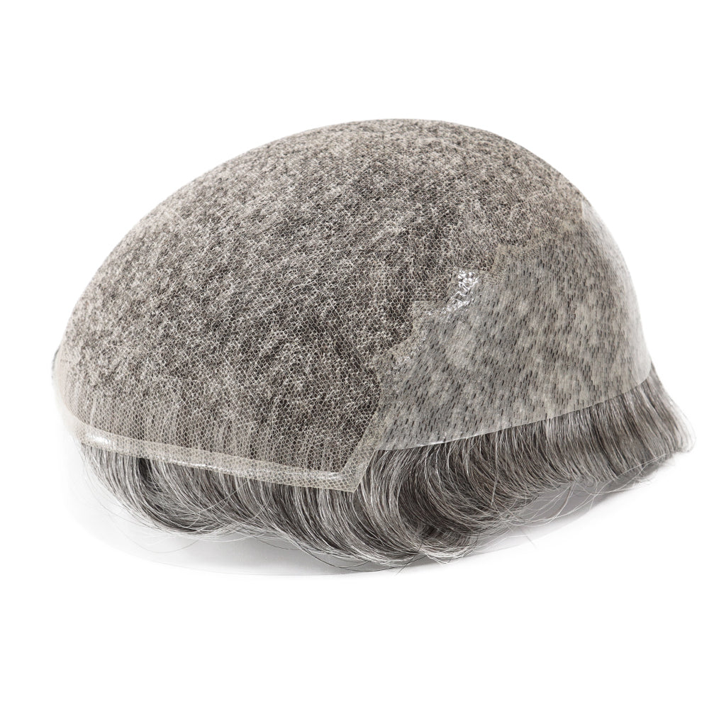 KA010 Men Toupee Lace Base French lace+thin skin