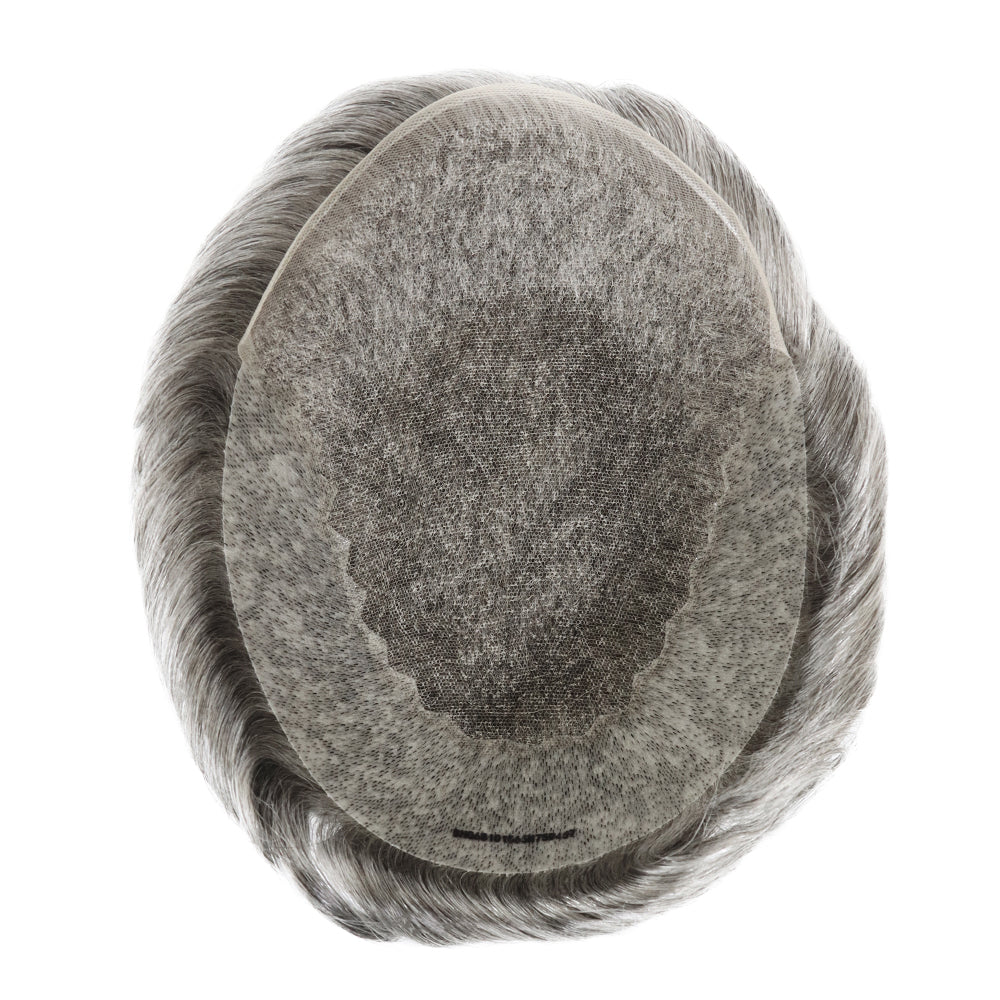 KA010 Men Toupee Lace Base French lace+thin skin
