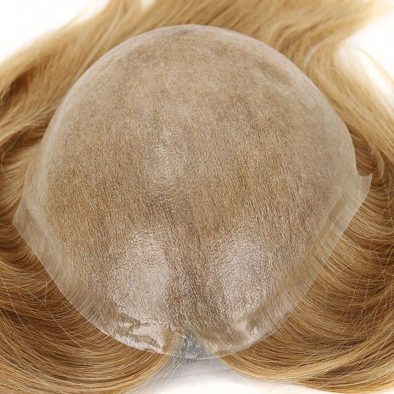 KA014 Men Toupee Euro Hair Injection Thin Skin 0.08mm