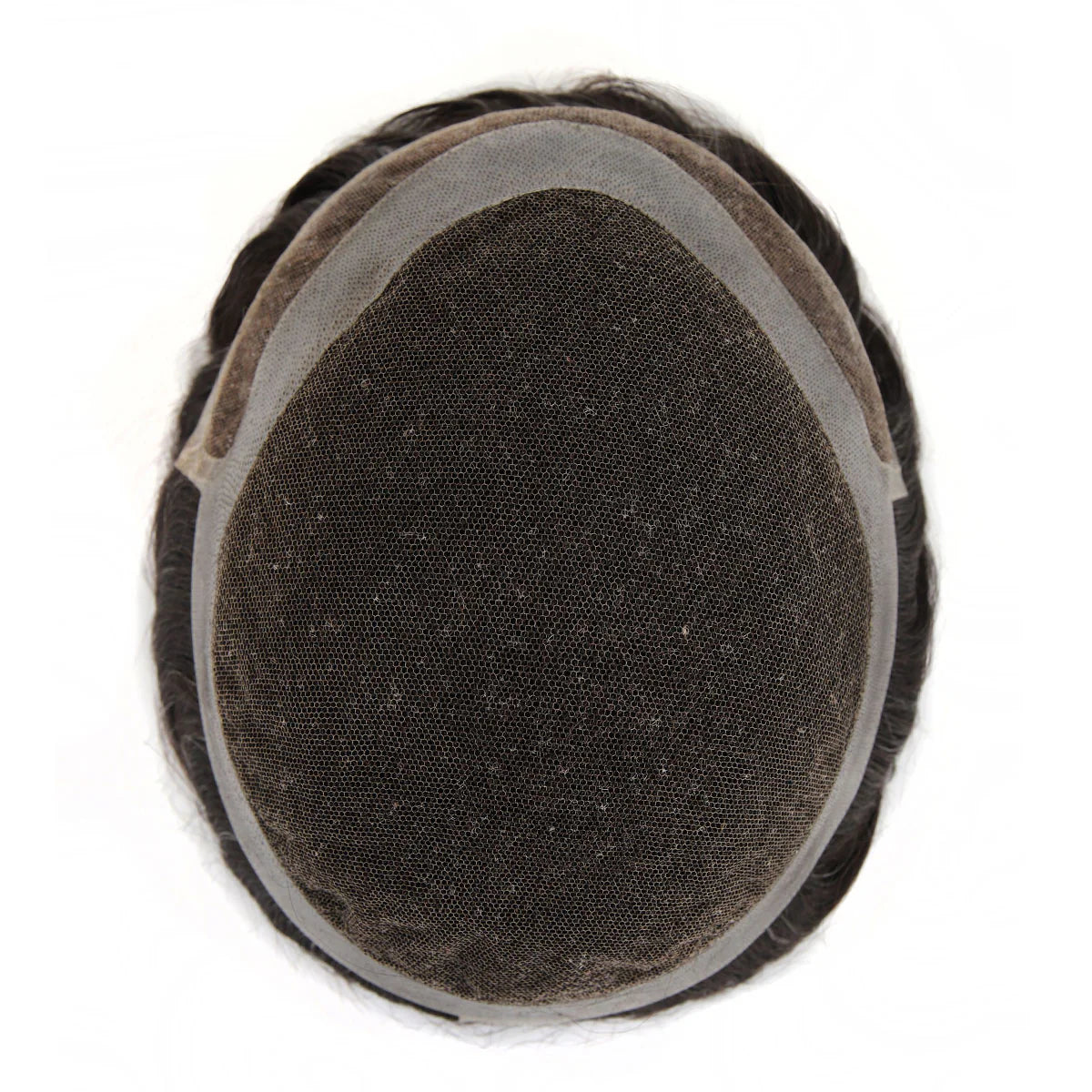 KA025 Men Toupee Lace Base French Lace Front and Top with Skin Base