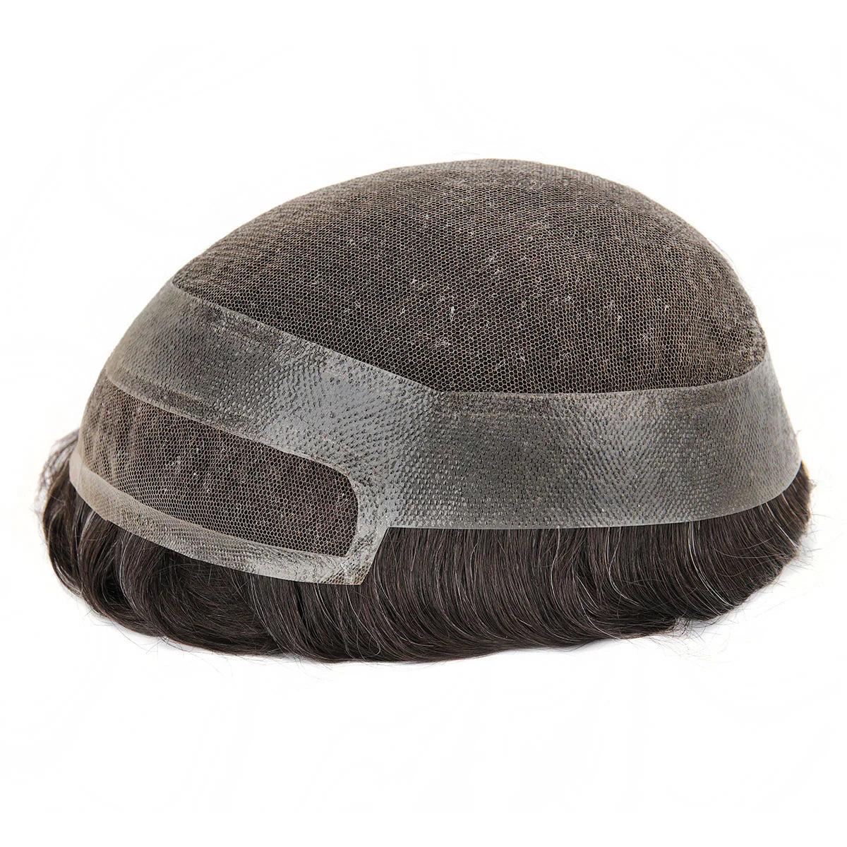 KA025 Men Toupee Lace Base French Lace Front and Top with Skin Base