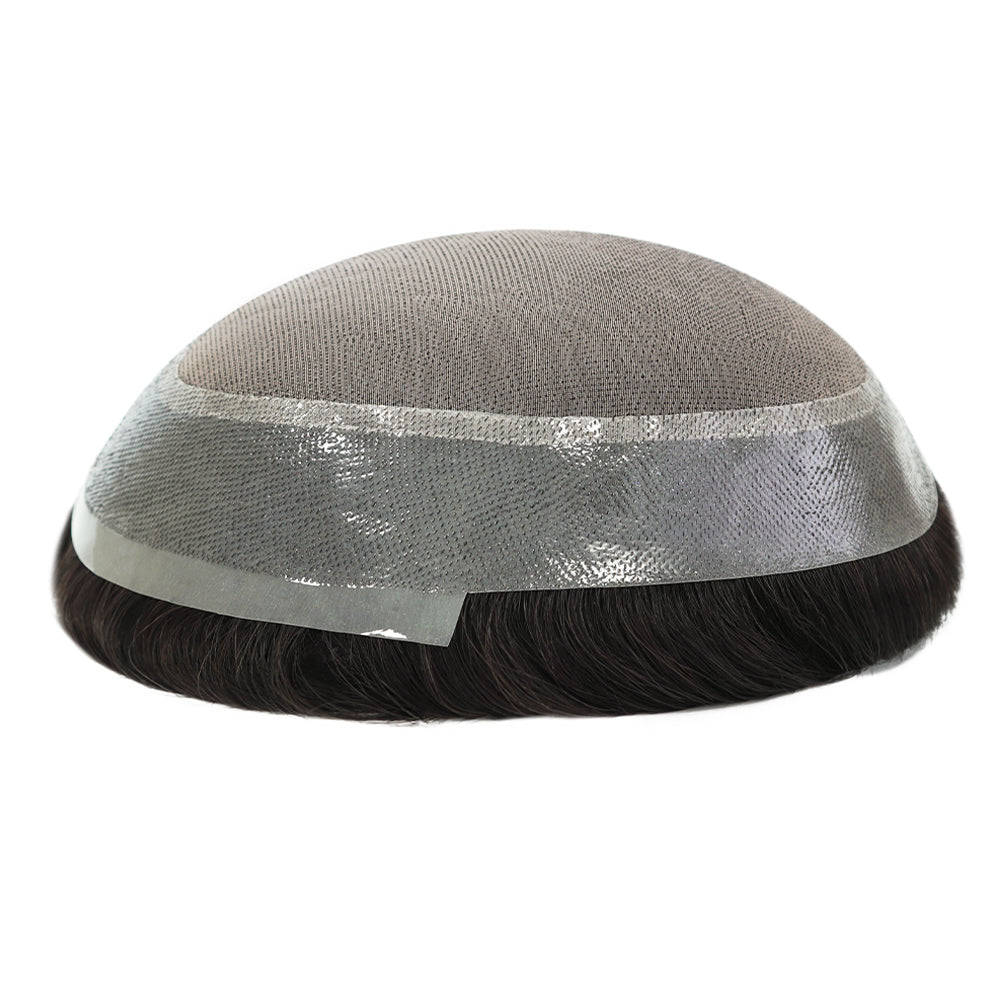 KA018 Men Toupee Hybird Mono Base Mono+NPU Wave