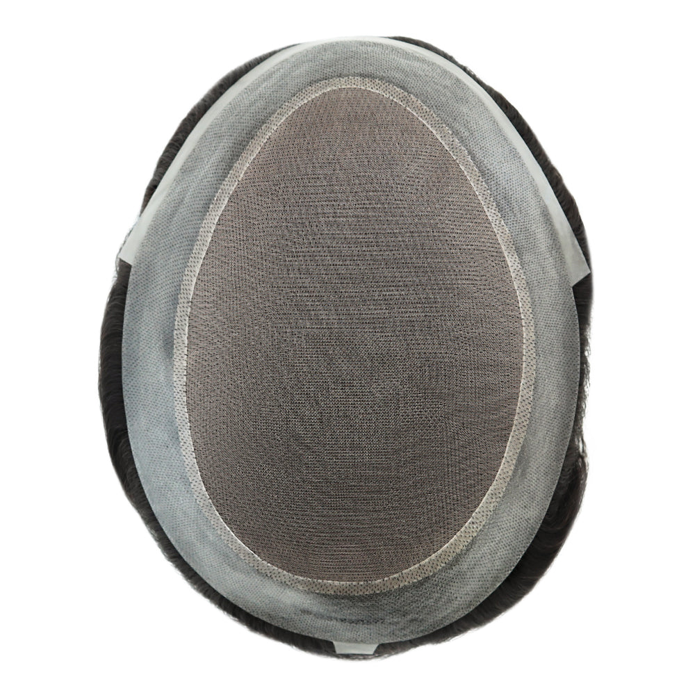 KA018 Men Toupee Hybird Mono Base Mono+NPU Wave