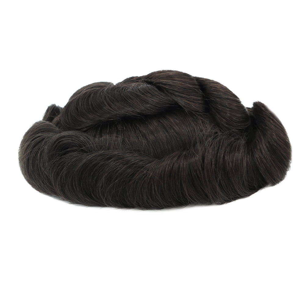 KA018 Men Toupee Hybird Mono Base Mono+NPU Wave