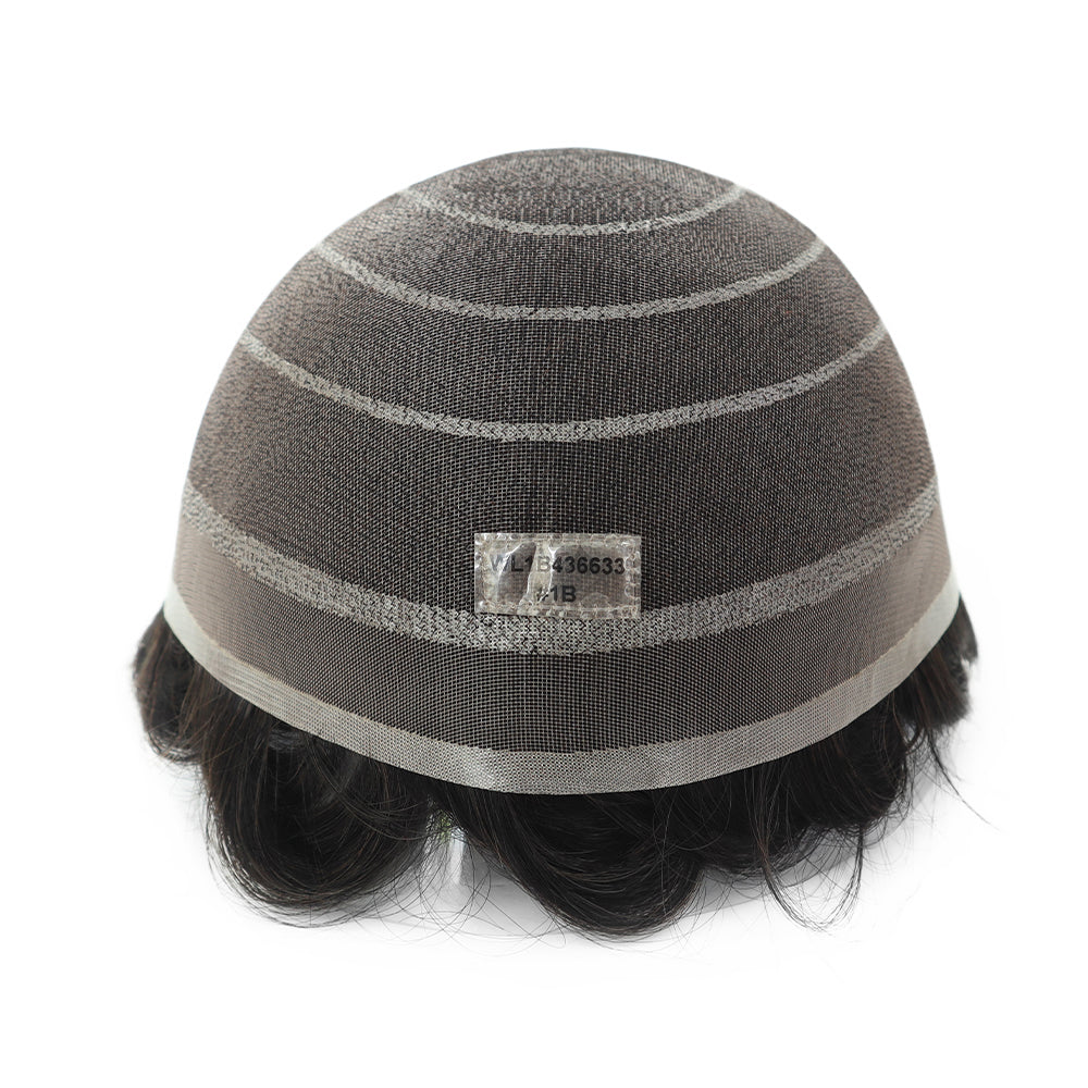 KA007 Men Toupee Premium Full Welded Monofilament Base – Natural Look, Maximum Comfort