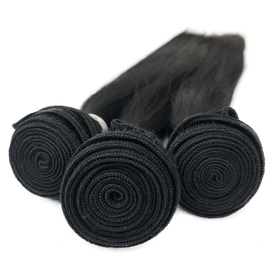 10A 3 Bundle Set Straight Raw Virgin Human Hair Extension 300g - eHair Outlet