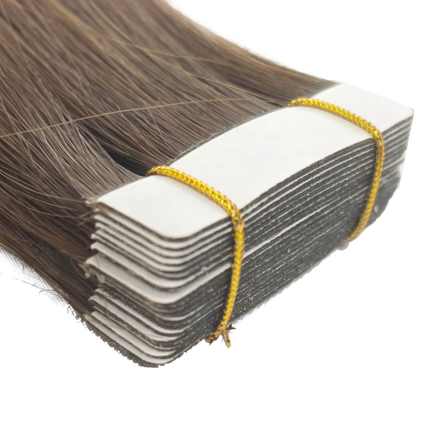 Extensión de cabello humano con cinta recta 10A, color n.º 4