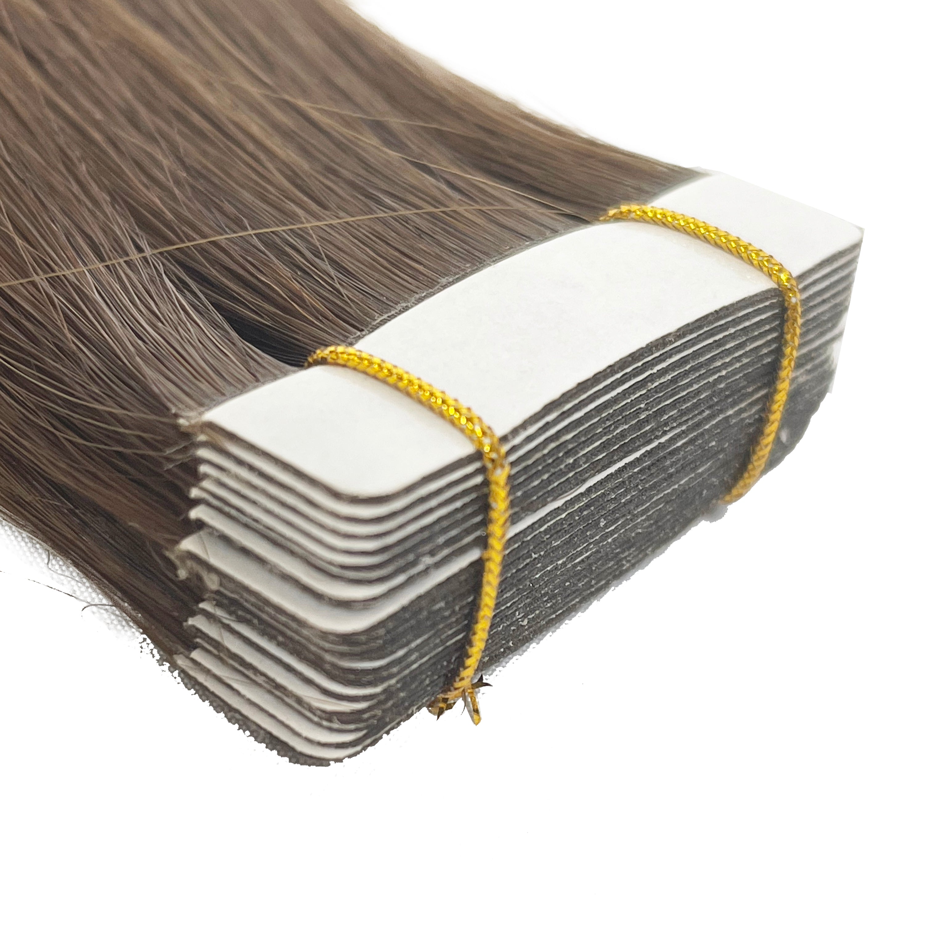 Extensión de cabello humano con cinta recta 10A, color n.º 4