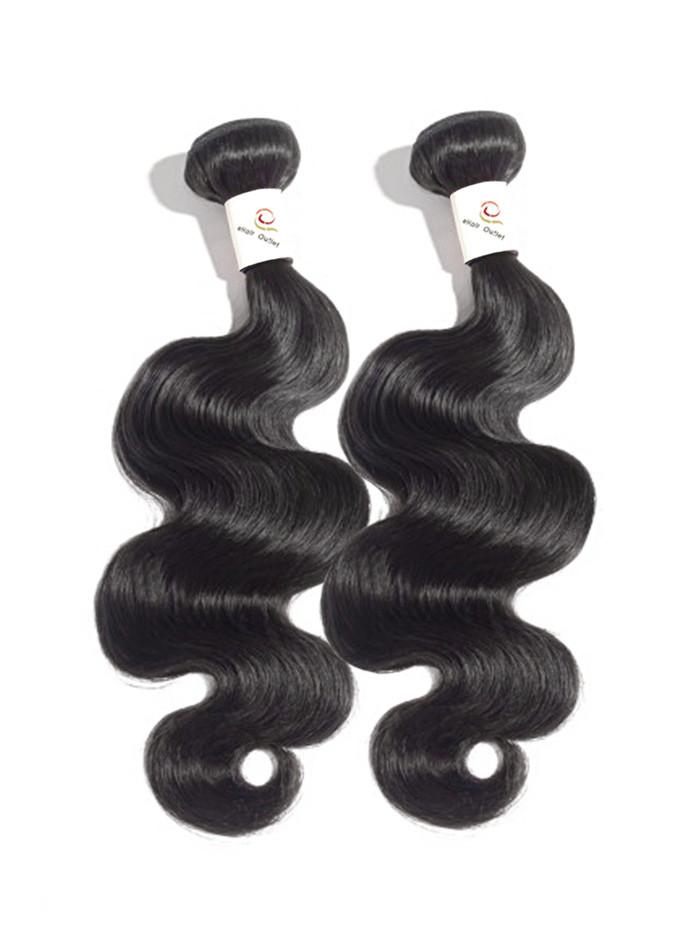 8A Malaysian 2 Bundle Body Wave Virgin Human Hair w/ 360 Lace Frontal - eHair Outlet