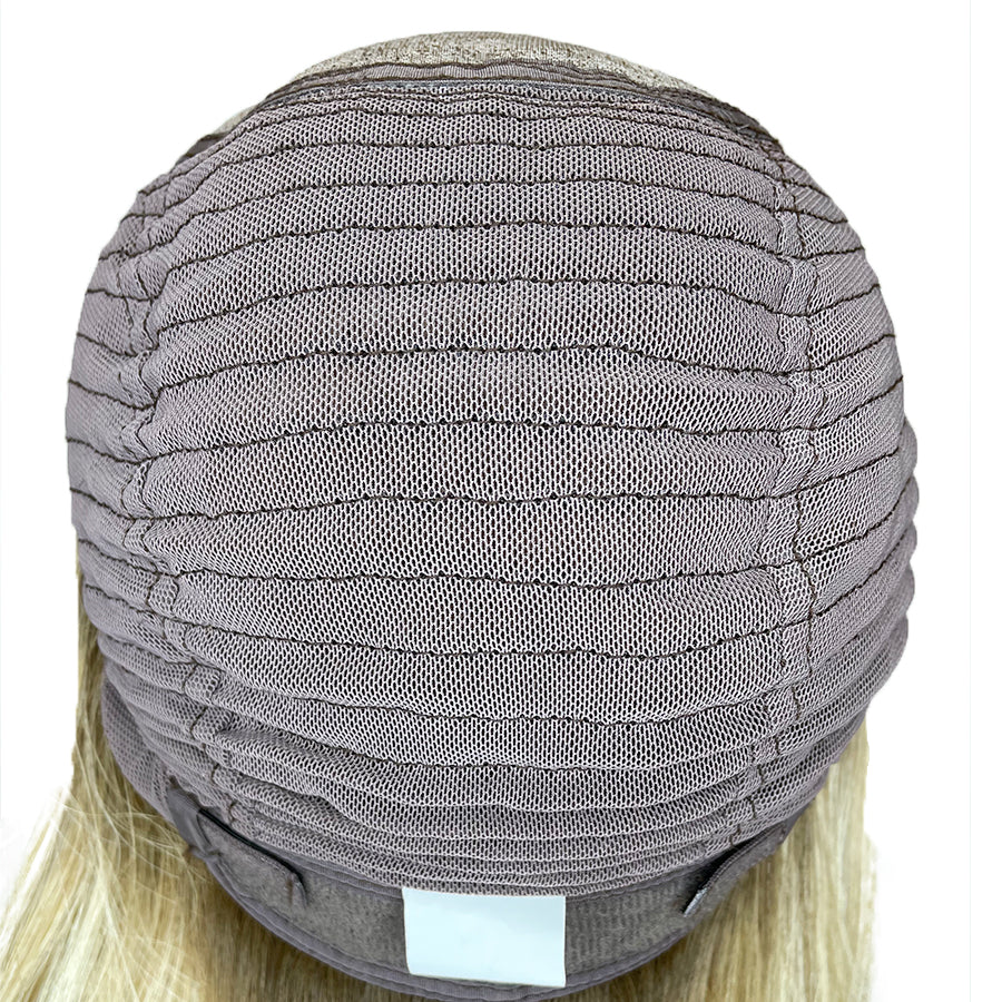 9A Straight Monofilament Wig ASH BLOND
