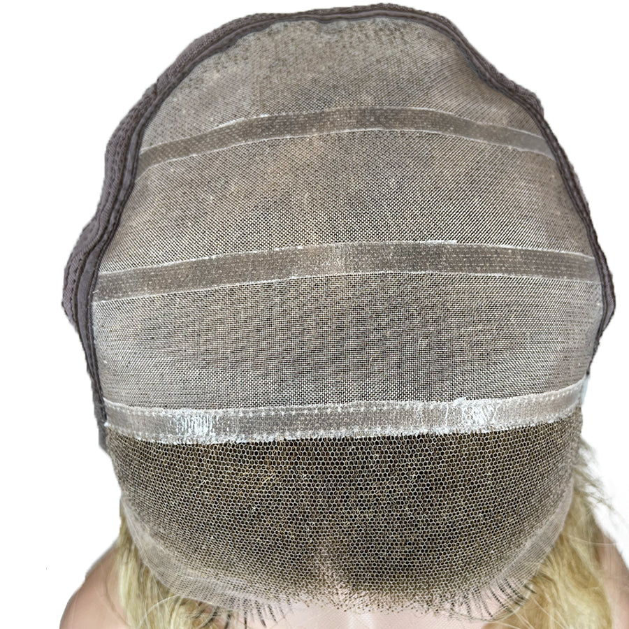 9A Straight Monofilament Wig ASH BLOND