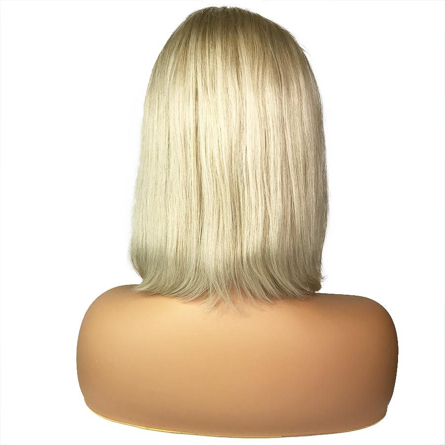Recto 13 "X 6" Encaje Frontal Bob Peluca Rubio Ceniza