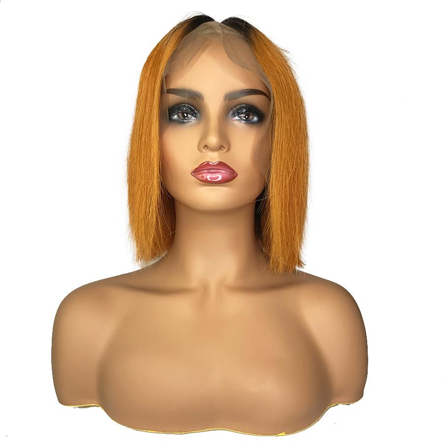 Recto 13 "X 6" Encaje Frontal Bob Peluca 1B/27