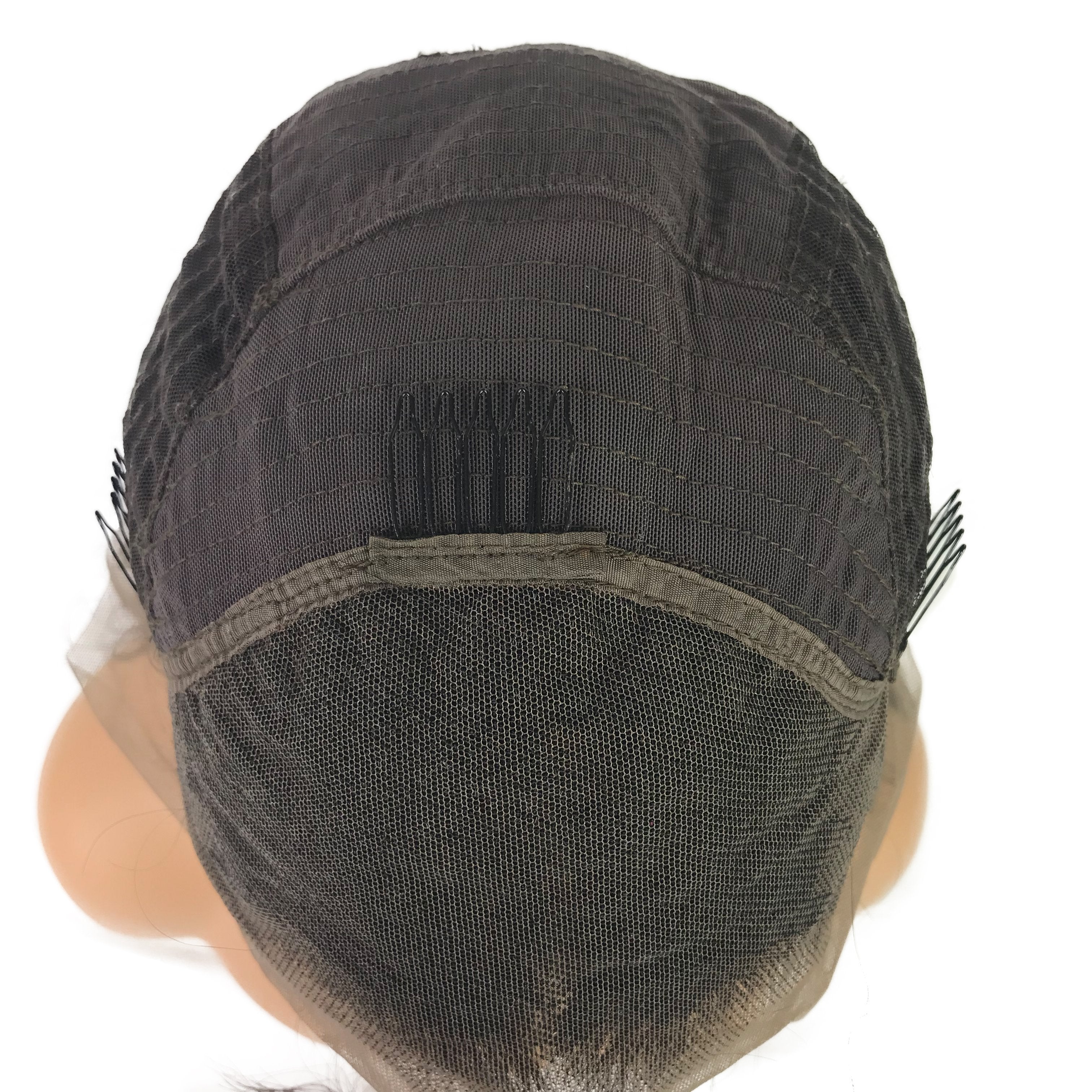 Peluca Bob frontal de encaje de onda profunda de 13 "X 4" Natural