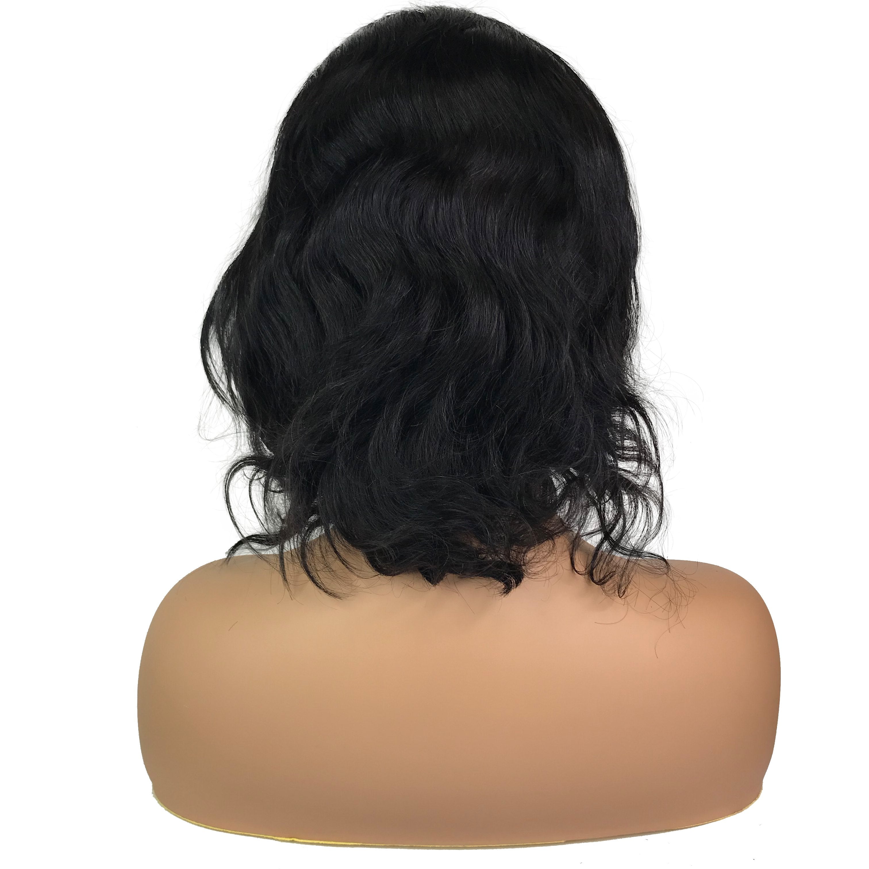 Body Wave 13 "X 4" Encaje frontal Bob Peluca Natural
