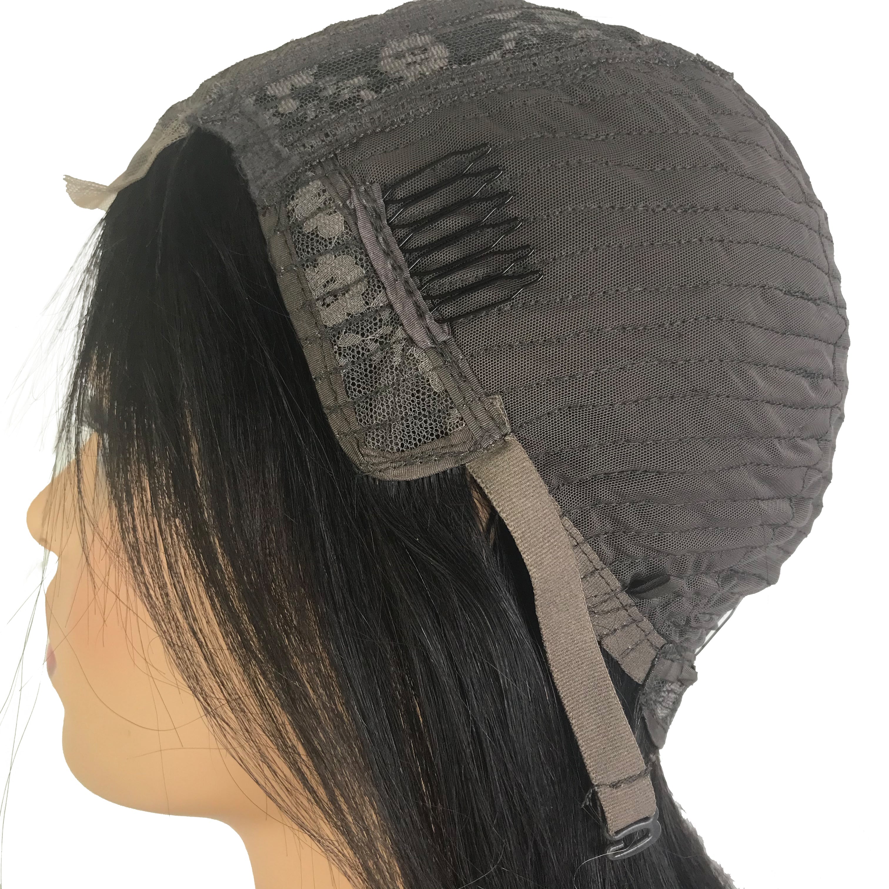 Peluca transparente de onda profunda de 4"X 4" con cierre de encaje natural