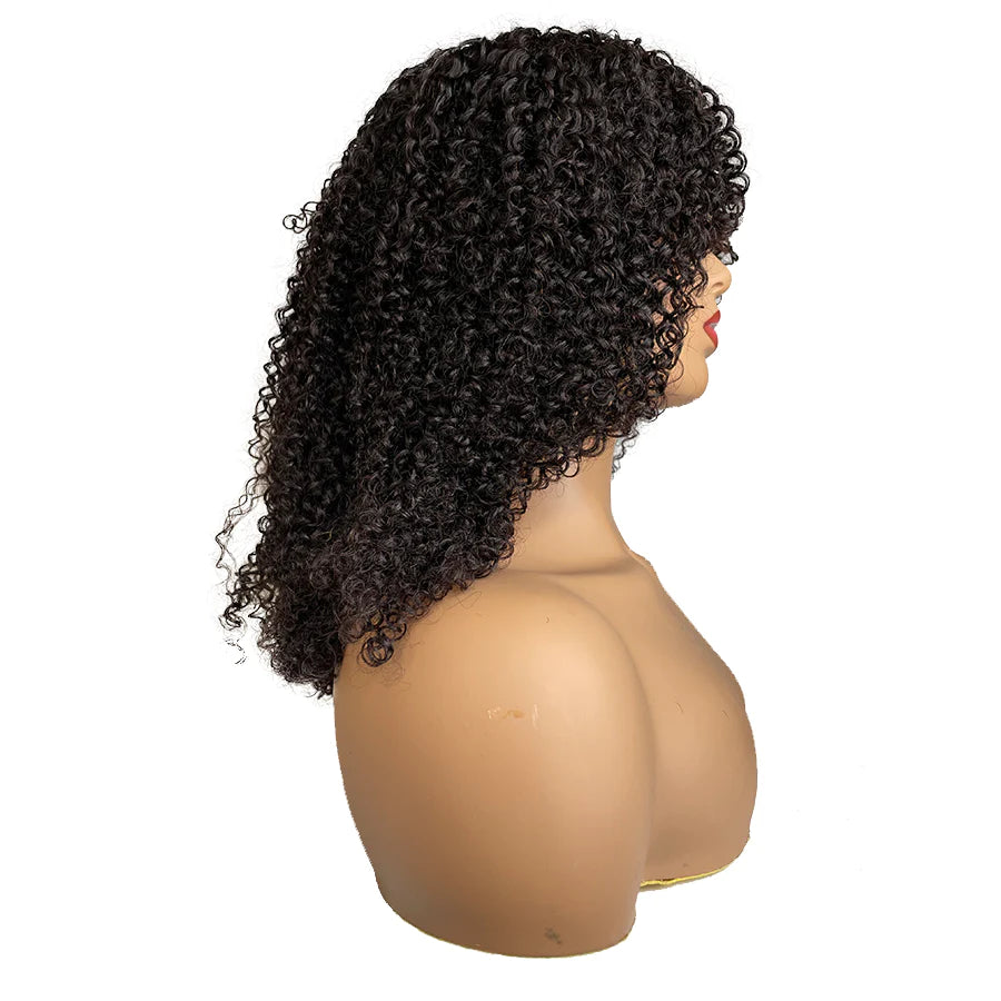 Pelucas de cabello humano rizado a máquina