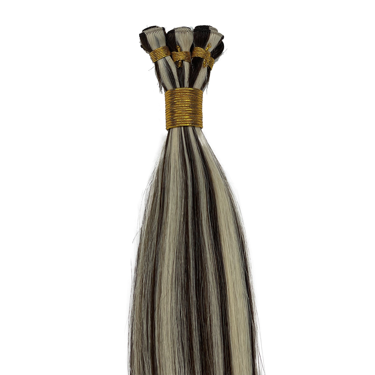 Pelo de trama atado a mano