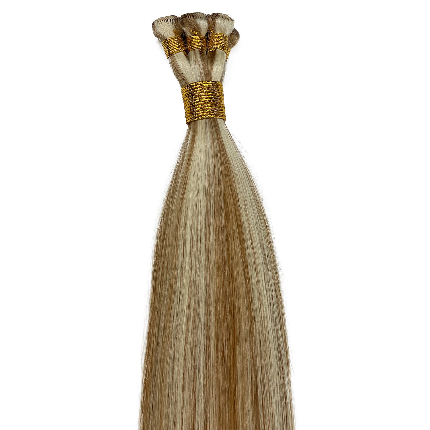 Pelo de trama atado a mano