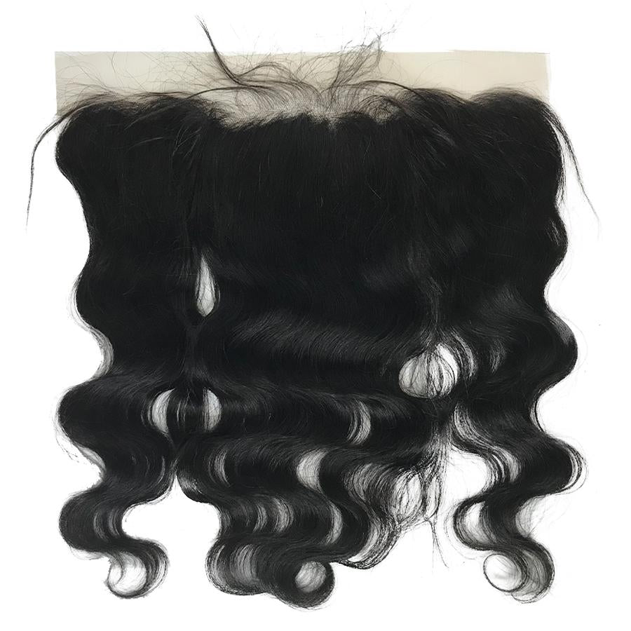Frontal de encaje ondulado Swiss Transparent Remy de 13"x4"