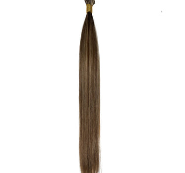 10A I-Tip Silky Straight Human Hair Extension P#4/18