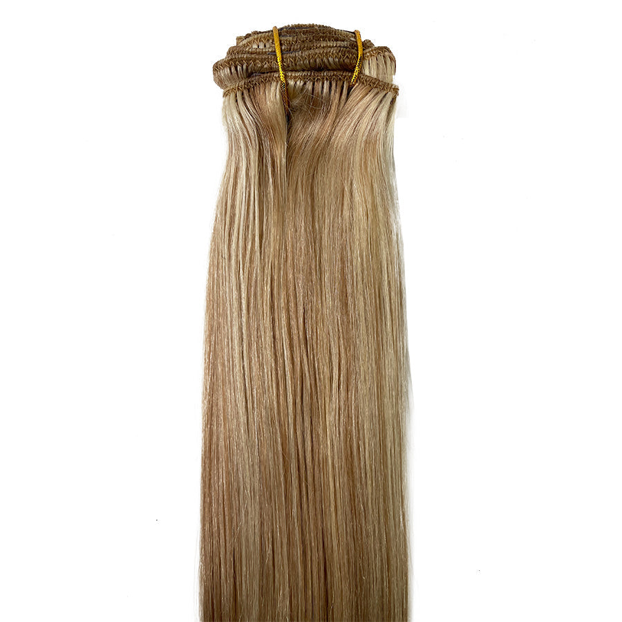 8A Straight Clip-In Human Hair Extension Color P