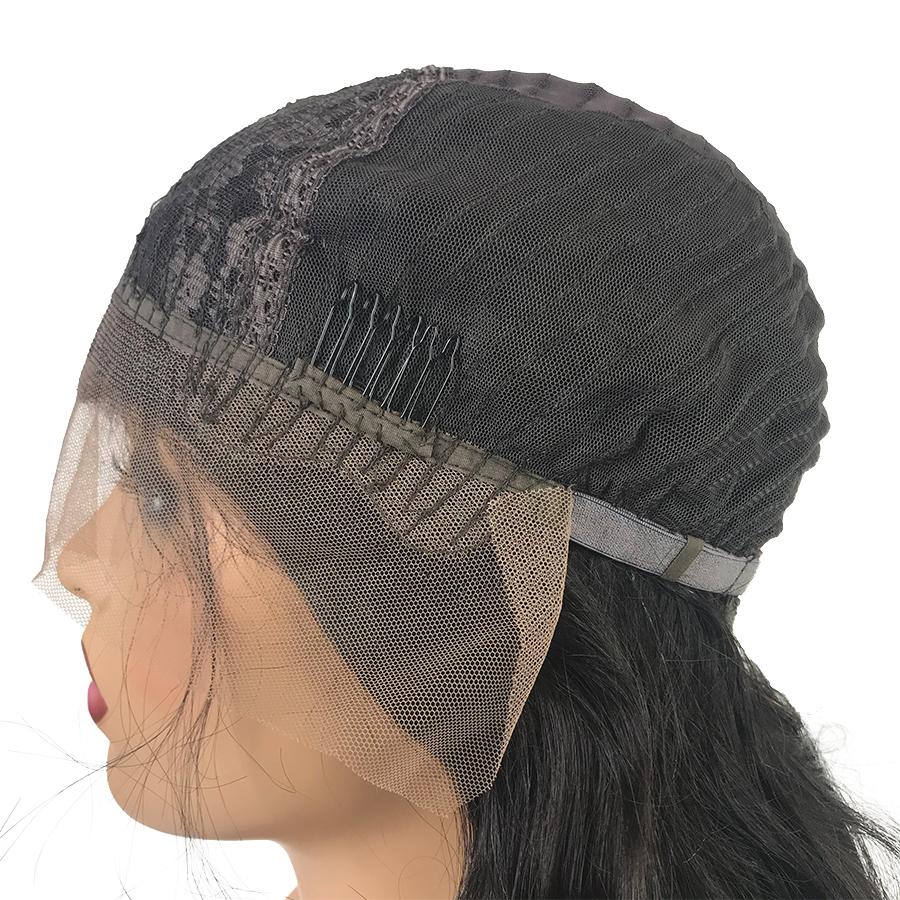 T-Part 8A Peluca de cabello humano frontal de encaje con ondas corporales de Malasia