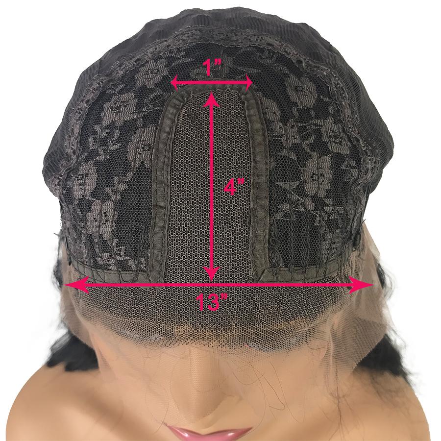 T-Part 8A Peluca de cabello humano frontal de encaje con ondas corporales de Malasia