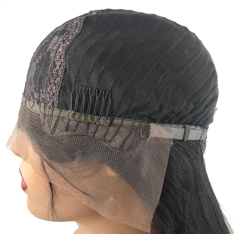 Peluca de cabello humano frontal de encaje recto malasio T-Part 8A