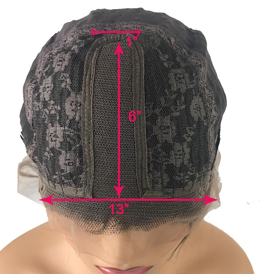 Peluca de cabello humano frontal de encaje recto malasio T-Part 8A