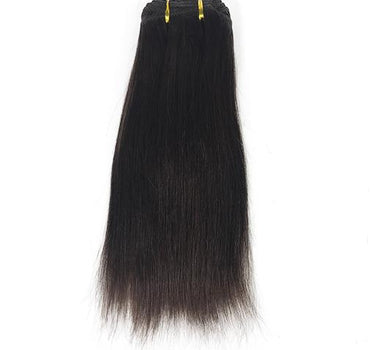 10" Yaki Straight Human Hair Extension Color #1B