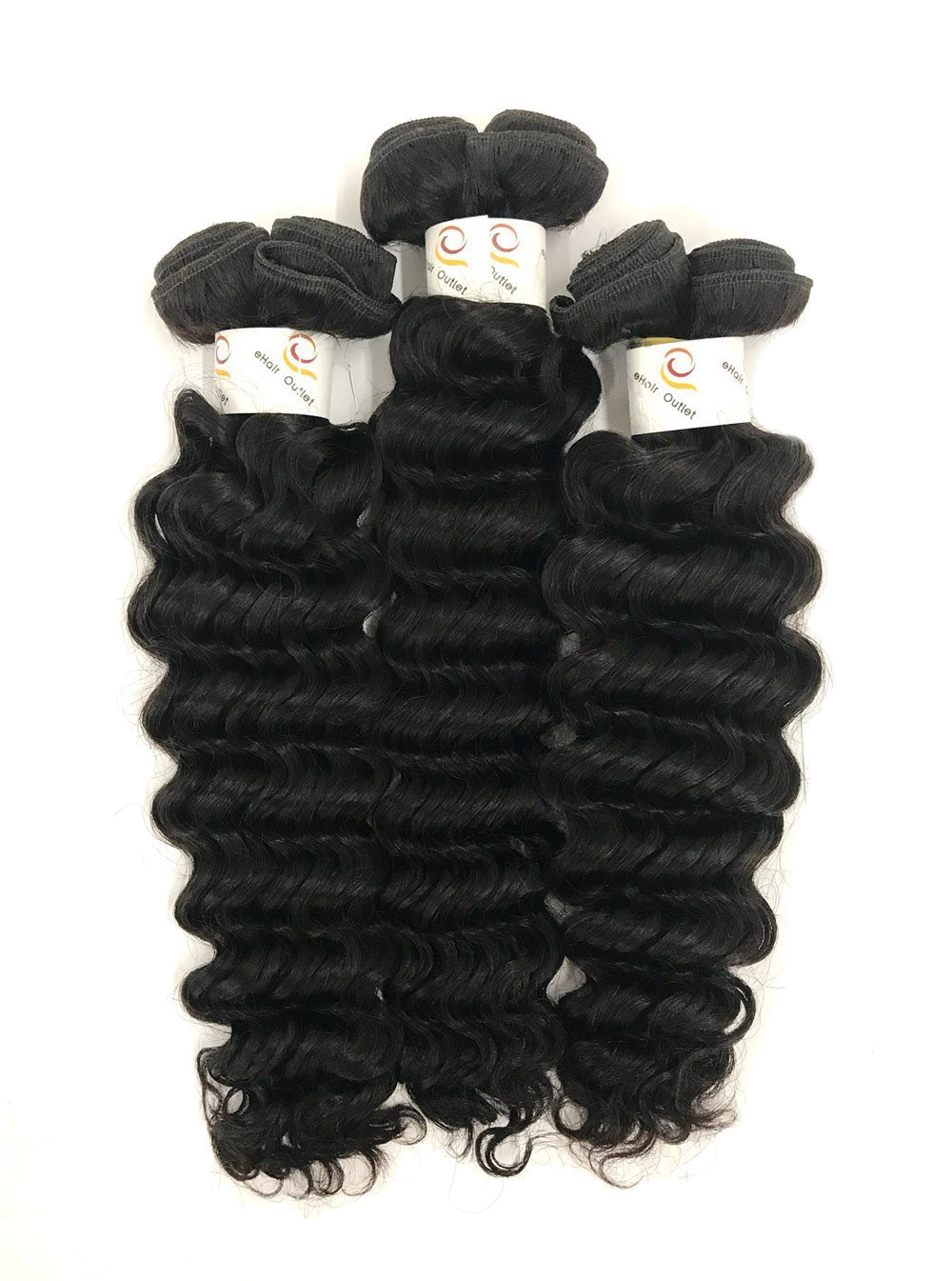 8A Malaysian 3 Bundle Set Deep Wave Virgin Human Hair Extension 300g - eHair Outlet