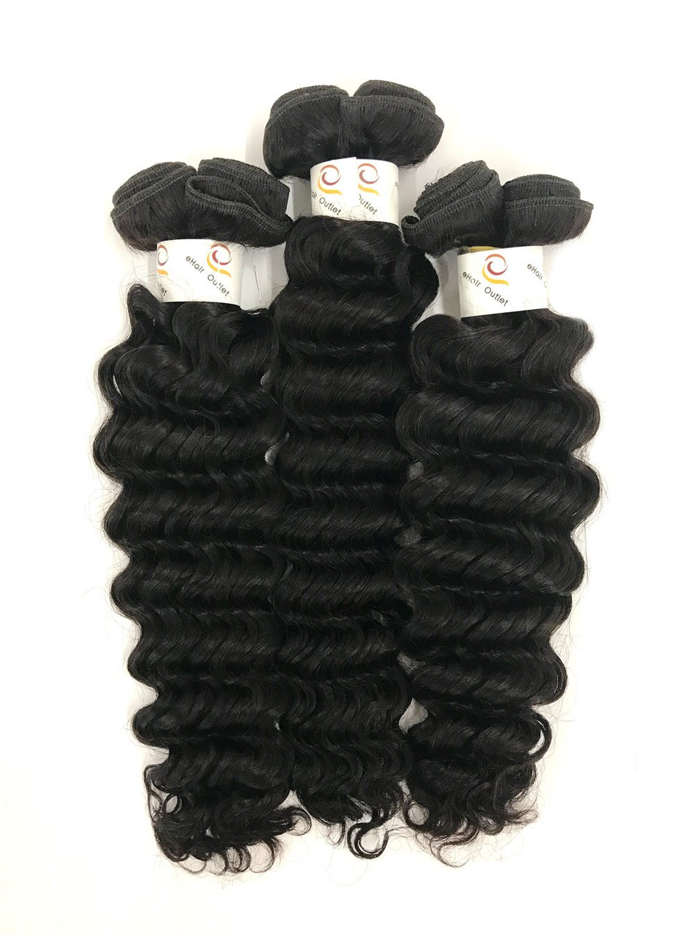 8A Malaysian 3 Bundle Set Deep Wave Virgin Human Hair Extension 300g - eHair Outlet