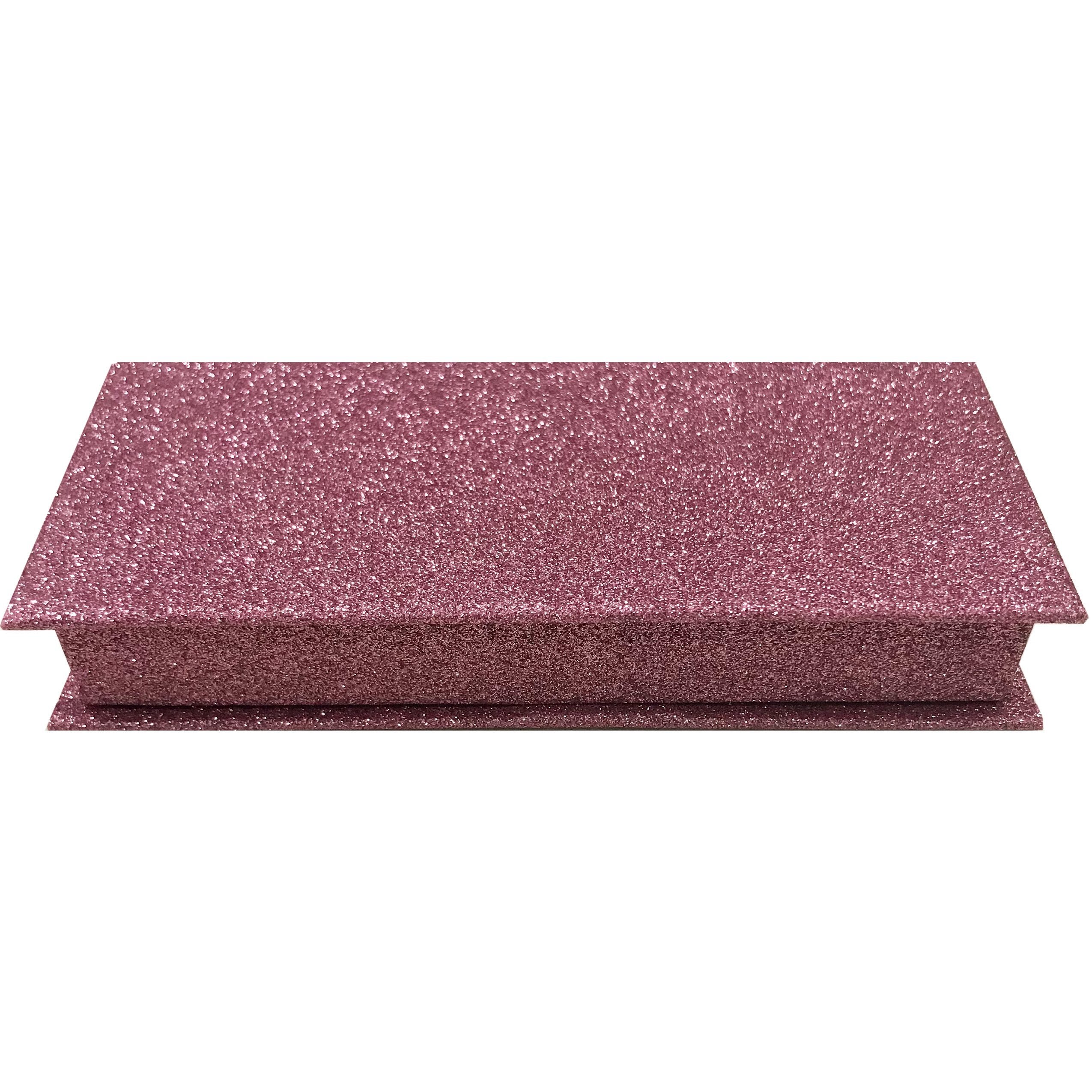 Glitter Pink Empty Eyelash Box Small Gift Box - eHair Outlet