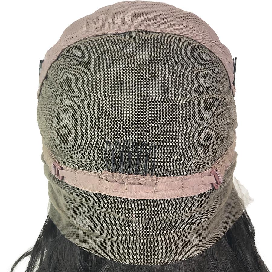 Peluca de cabello humano de encaje completo rizado Remy