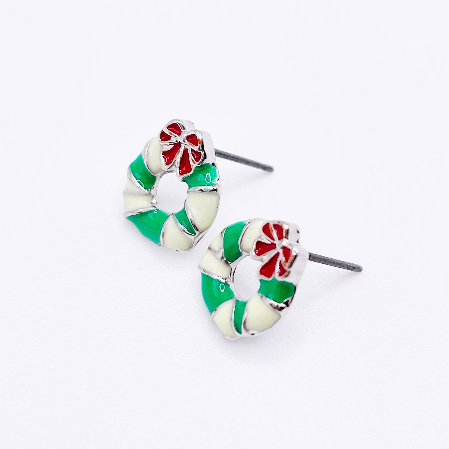 Aretes con dijes navideños 2