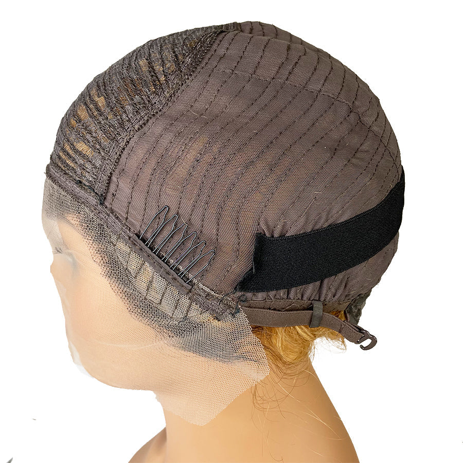 Pelucas cortas de cabello humano de onda profunda