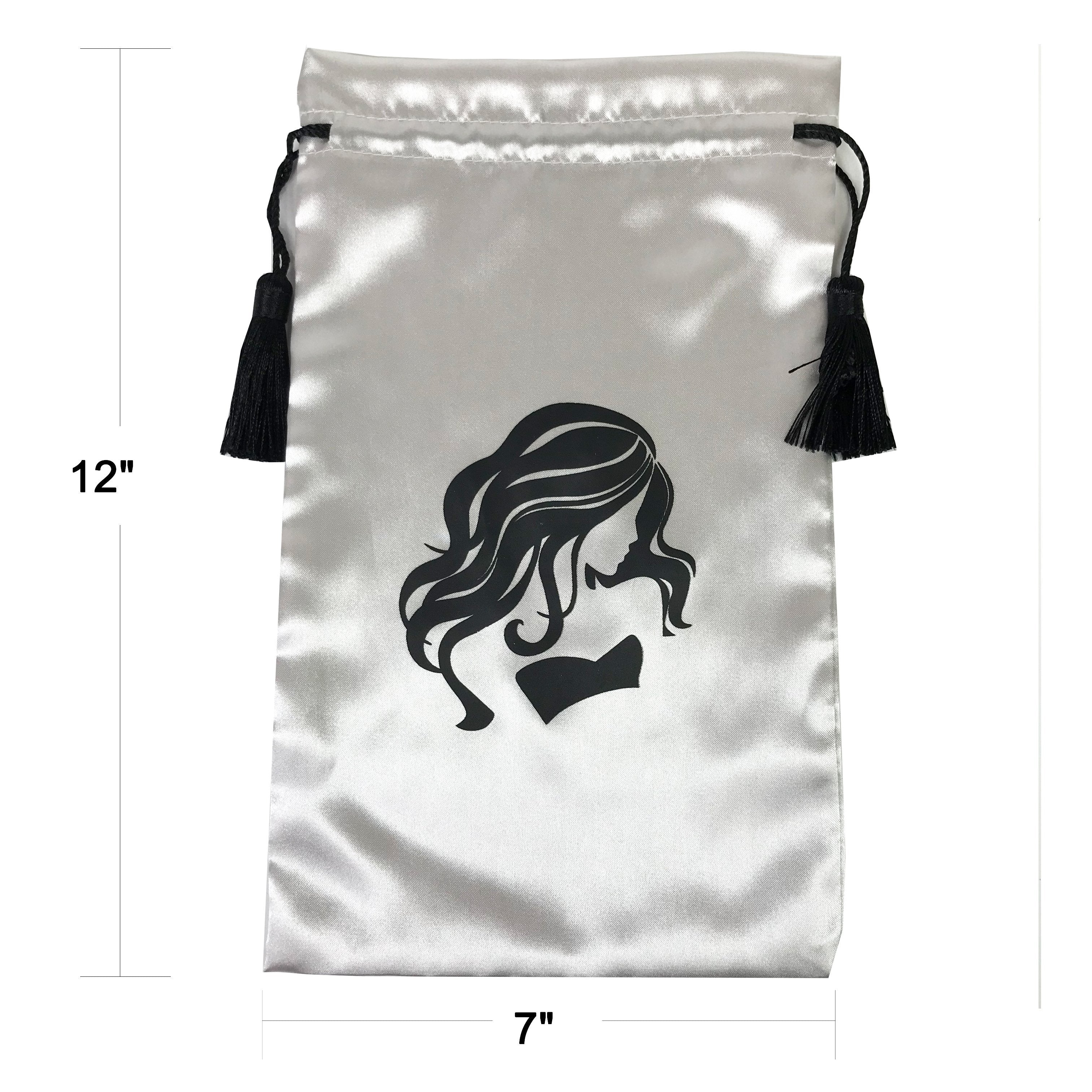 Bolsas de embalaje de peluca sedosa pequeñas