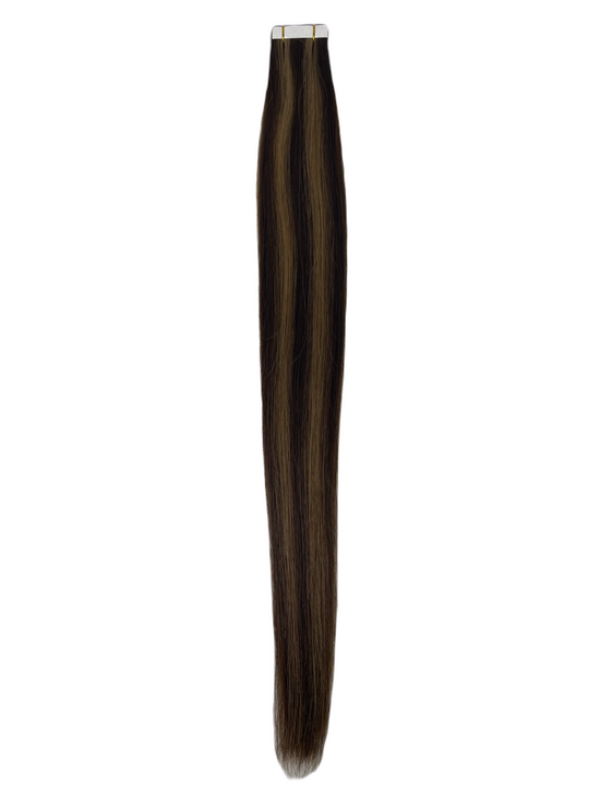 10A Straight Tape-In Human Hair Extension Color P#2/8