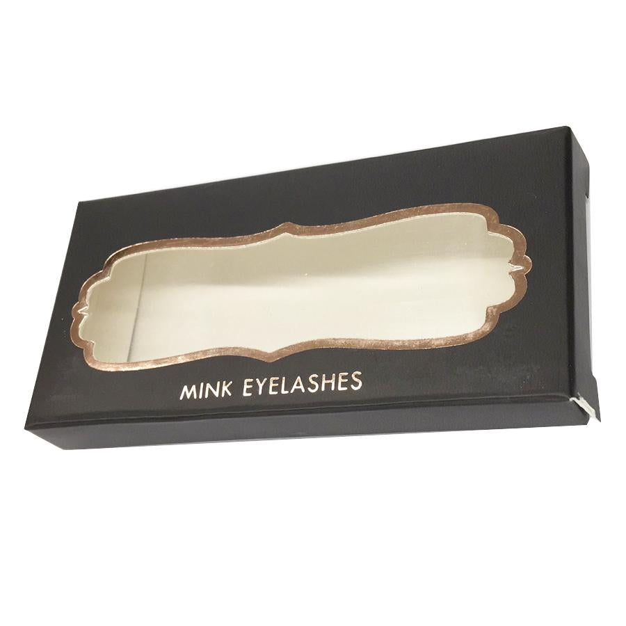 Black Paper Empty Eyelash Box Gift Box Full Window